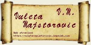 Vuleta Majstorović vizit kartica